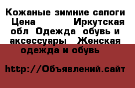 Кожаные зимние сапоги › Цена ­ 9 800 - Иркутская обл. Одежда, обувь и аксессуары » Женская одежда и обувь   